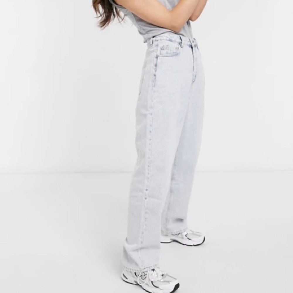asos design high rise relaxed dad jeans